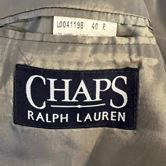 Chaps Ralph Lauren Light Brown Wool Single Breasted Blazer Sports Coat Size 40R - Picture 6 of 11